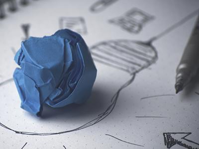 Drawing of a lightbulb